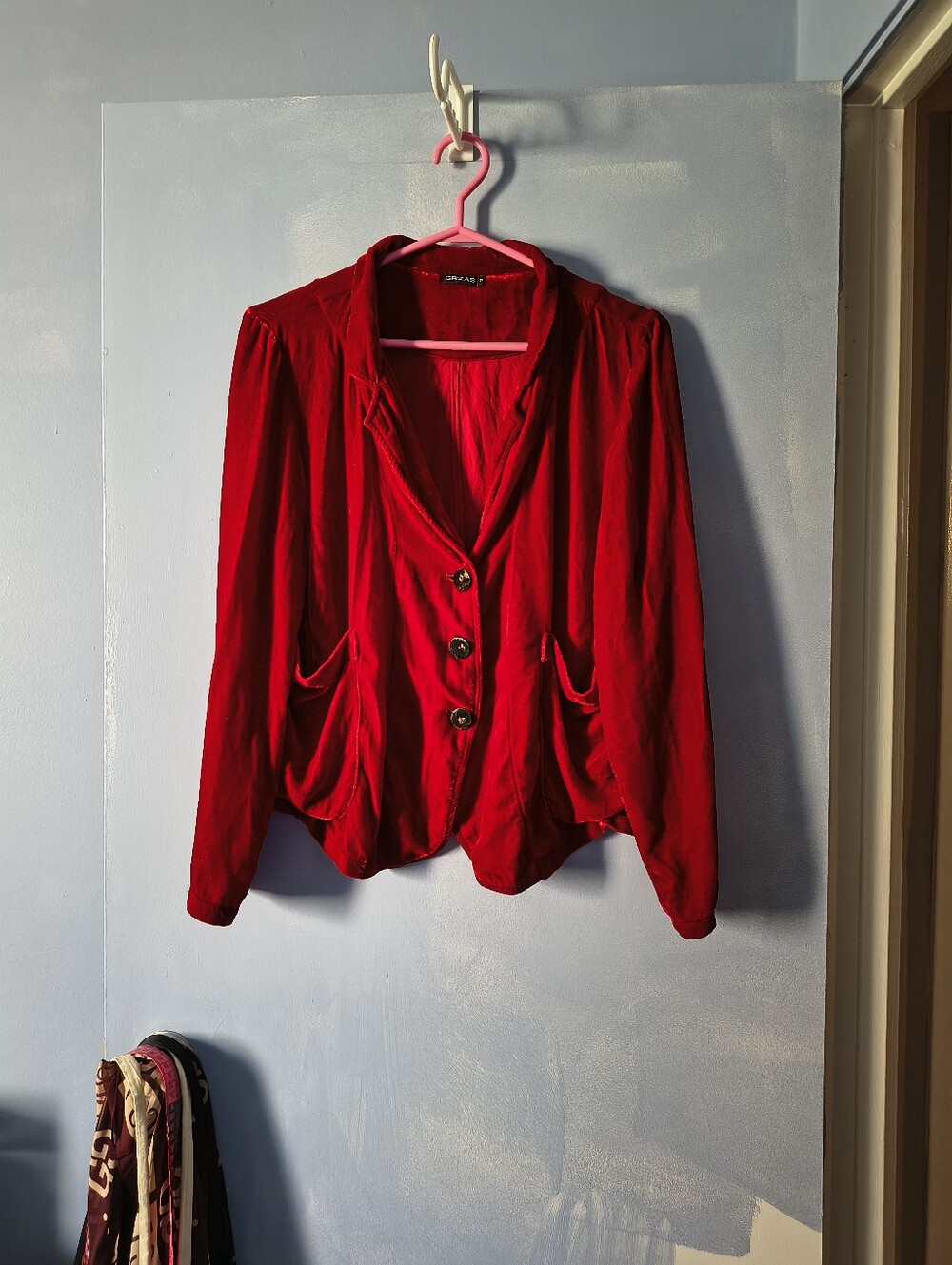 Grizas Red Velvet Blazer S